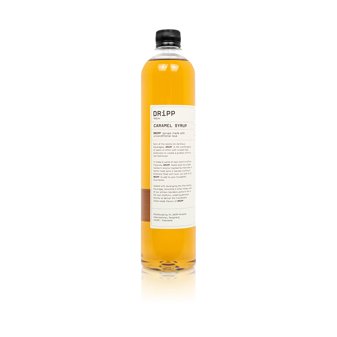 DRiPP Syrup Glass Bottle 600ml - Caramel